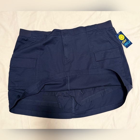 kiwi frech Pants - NWT KIWI FRESH SKORT Navy Blue Cargo SIZE 16